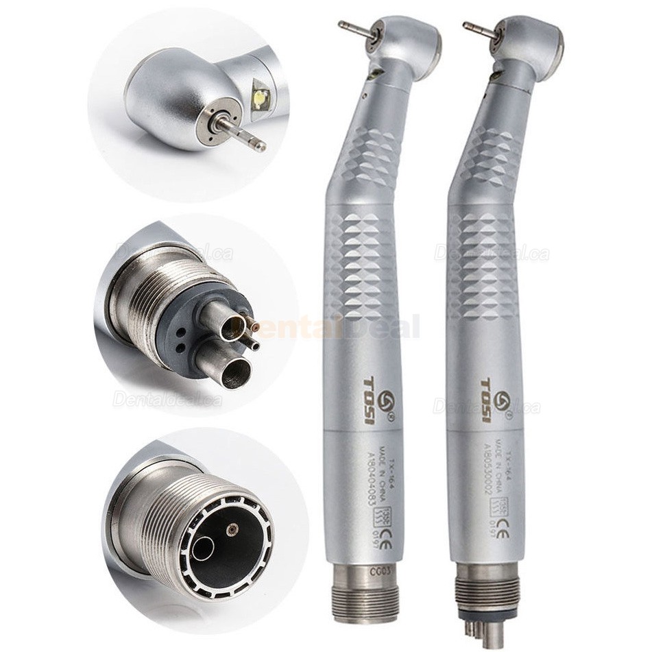 TOSI TX-164 Dental LED High Speed Air Turbine Handpiece 2/4 Holes